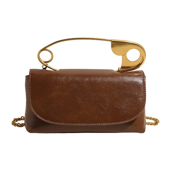 DCLOUD PU Shoulder Bag Crossbody Bag Handbag Regular Unisex Ecru Black/Brown/Burgundy-14