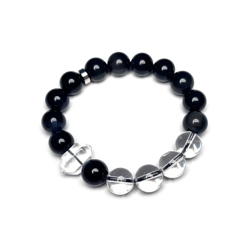 MOUNTAINS AND MANS Obsidian Bracelets Unisex-0