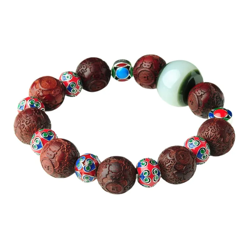 XIAOLIUJADE Rosewood Bracelets Unisex-0