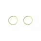 [10mm Gold 2 Pack]Open-Ended Plain Band Hoop Earrings Eh-1919.ebG