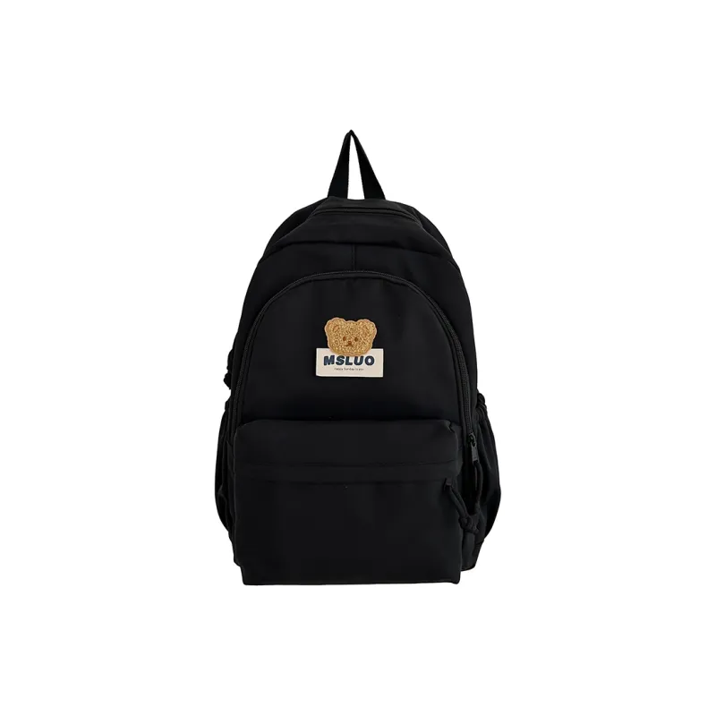 KAMLUI Nylon Backpack Unisex Mint Green/White/Black/Yellow/Pink-14