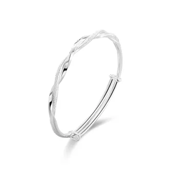 WANLIACC S999 Fine Silver Sterling Silver Bracelets Unisex