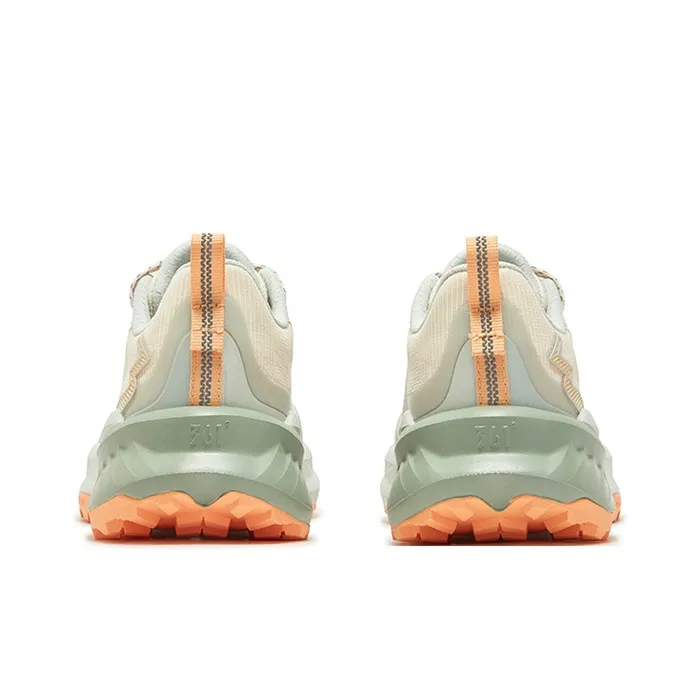 361° Anti Slip And Wear Resistant Breathable Low Top Running Shoes Women's Thin Gray Green-3