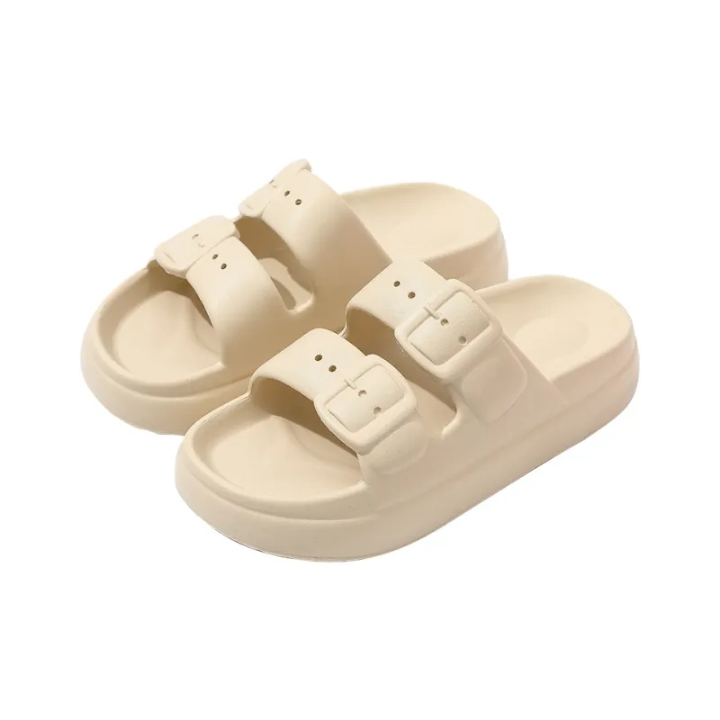 Foot Recreation Squashy And Bouncy Feeling Slippers For Women's Summer Slip Resistant Platform Shoes-4