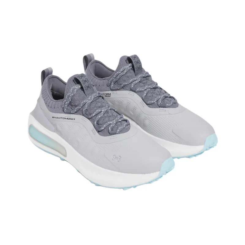 Under Armour Anti Slip Wear Resistant Low Top Golf Shoes Men's Gray-3