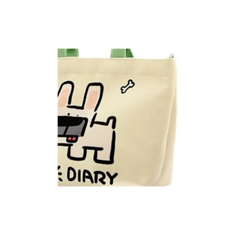 NEARAY Salt Loving Fish, Collaboration Polyester Handbag Medium Size Women's French Bulldog-1