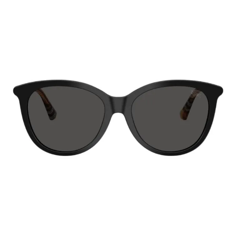 Burberry Acetate Irregular Shape Sunglasses Women's Black-1