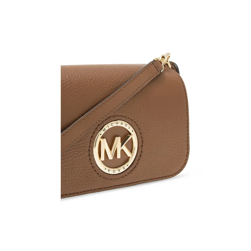 MICHAEL KORS MICHAEL KORS Handbag Collection Samira Leather Crossbody Bag Women's Brown-4