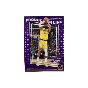 PANINI 2022 23 Lakers LeBron James Old Beijing Little Emperor Three Point Special Card Rare Classic Sports Cards 1 Pc