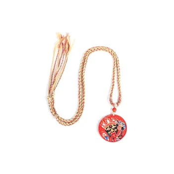 Tianzong Reconstructed Cinnabar Necklaces Unisex