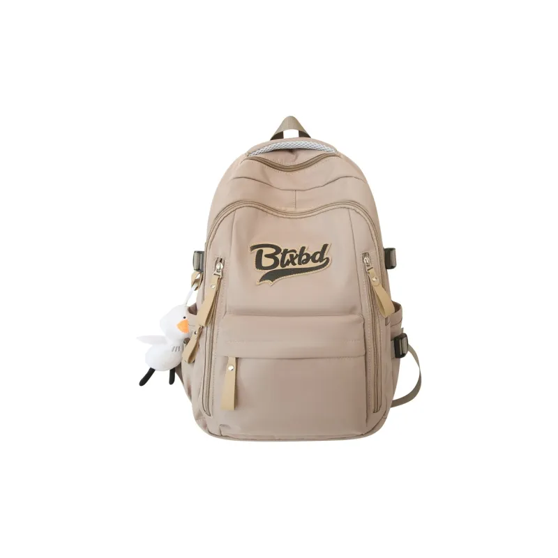 URBAN FOREST Nylon Backpack Regular Unisex White/Black/Red/Khaki-18