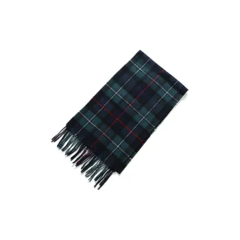 BARBOUR Tartan Fringed Edges Scarf