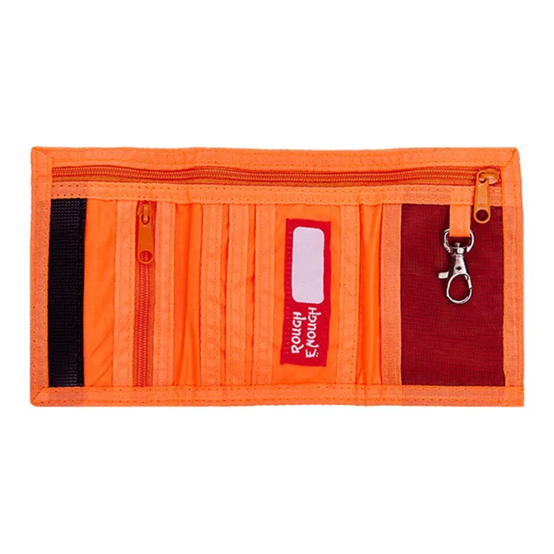 Rough Enough Nylon Niche Design Wallet Regular Unisex Fluorescent Orange-1