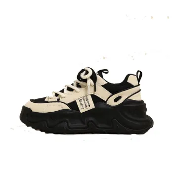 AMICNIEGD Cushioning Wear-Resistant Balance Low-Top Chunky Sneakers Women's