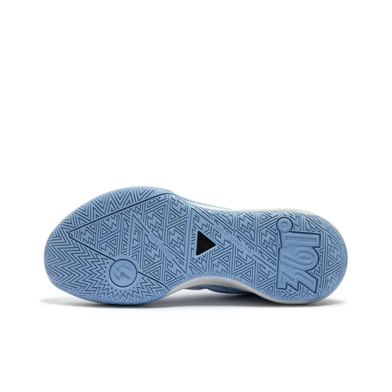 361° Anti-Slip Wear-Resistant Breathable Lightweight Low-Top Basketball Shoes Men's Sky Blue-4