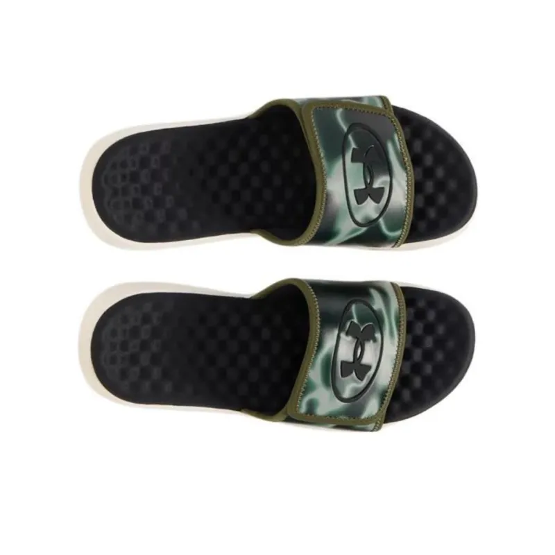 Under Armour Slip Resistant Abrasion Resistant Slide Slippers Men's Green-2