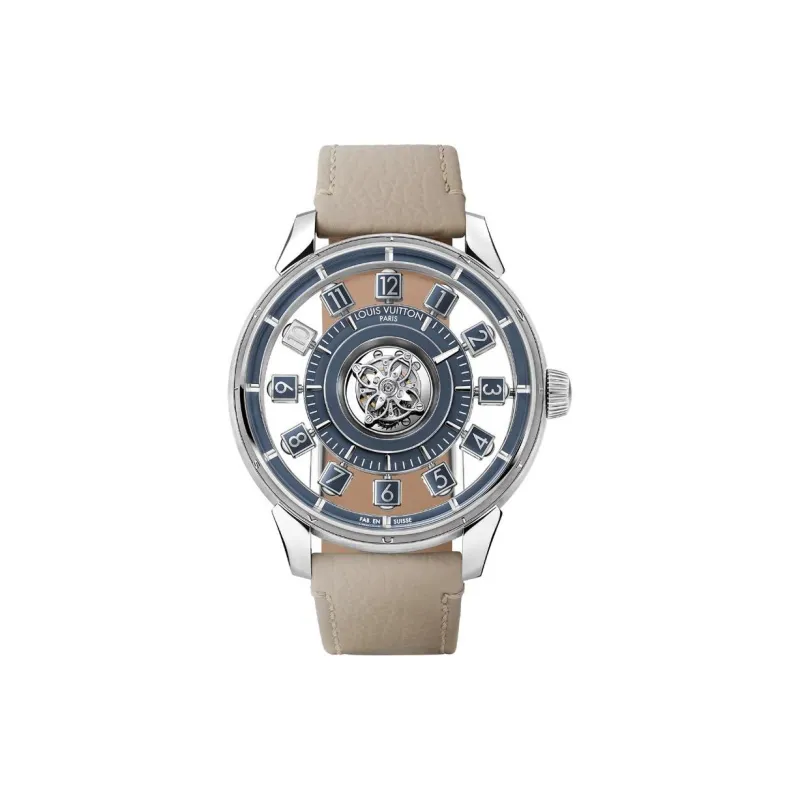 LOUIS VUITTON Tambour Taiko Spin Time Air Flying Tourbillon Automatic 42.5mm White Gold-0