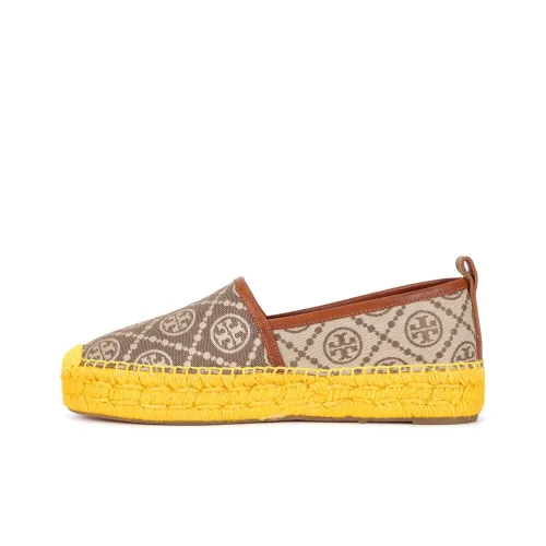 TORY BURCH T Monogram Flat Shoes Women's Brown