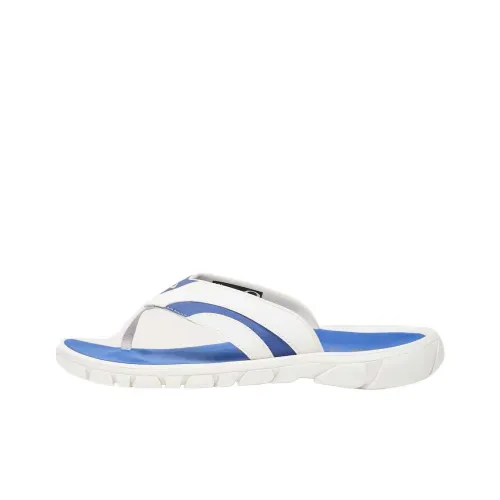 Oakley Quiet Flip Flops Unisex White Blue