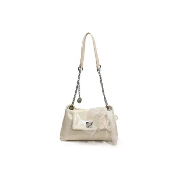 Meow In The Grass PU Shoulder Bag Women's Black/Light Pink/Ivory/Burgundy