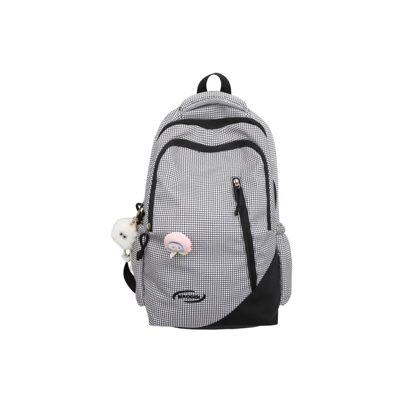URBAN FOREST Nylon Backpack Regular Unisex Black/Pink/Green/Blue-0