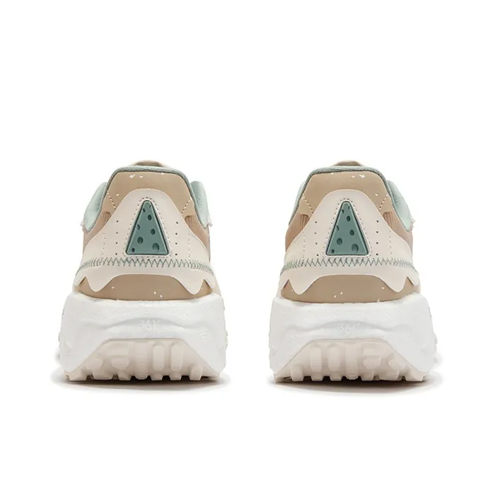 361° Anti-Slip Wear-Resistant Low-Top Casual Shoes Men's Lotus White-3