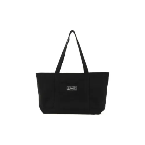 RAF SIMONS 100% Cotton Canvas Tote Canvas Bag Handbag Shoulder Bag Men's Black