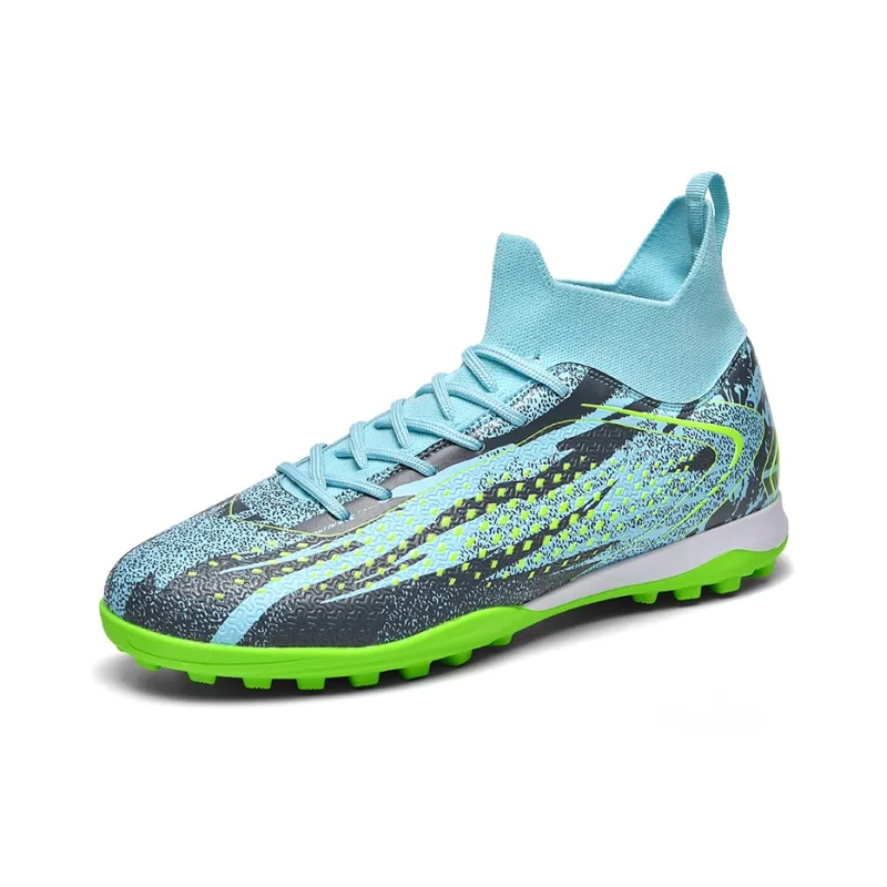 QIUTEXIONG FG Rubber Long Studs TF Rubber Broken Studs Cushioning Impact Resistant Soccer Shoes Unisex-13