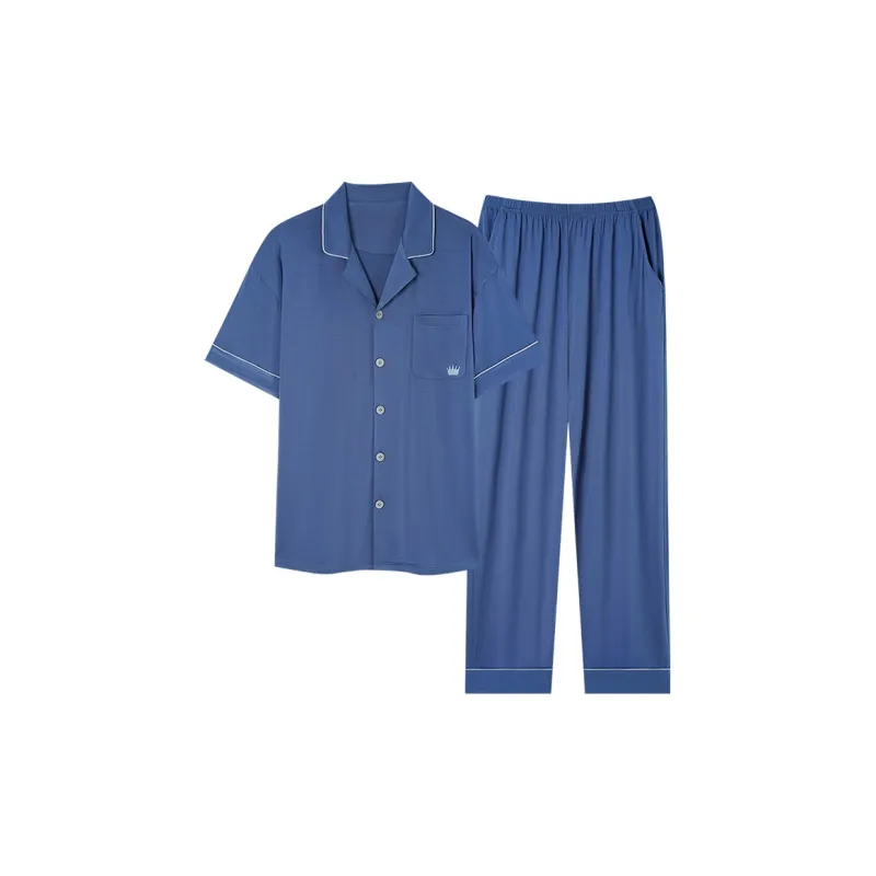 MIIOW Cool One Summer Series Pajama Set Men's Blue-0