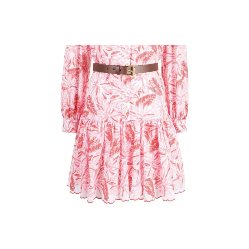 MICHAEL KORS Long Sleeved Dress Women's Light Pink-3