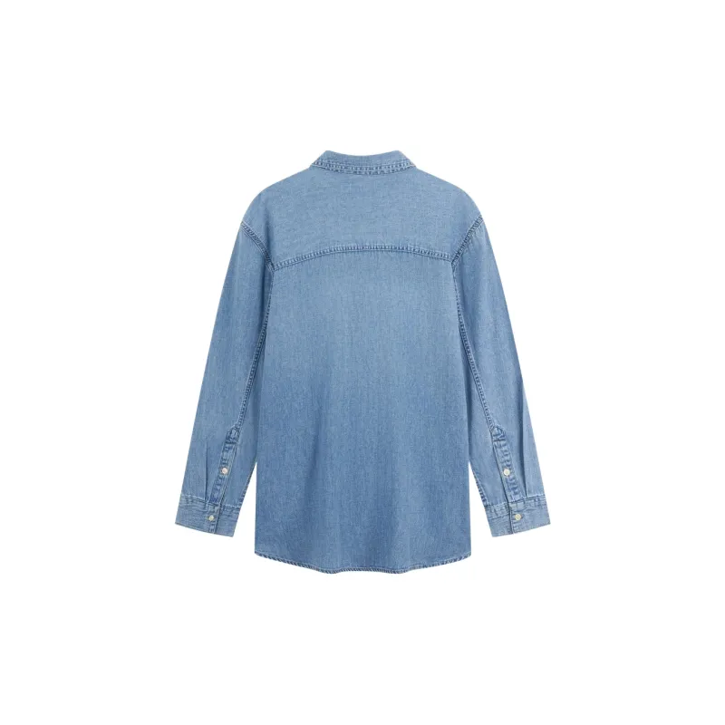 CALVIN KLEIN Shirt Women's Denim Light Blue-1