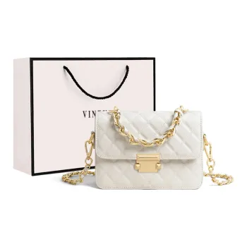 VINEY Cow Leather Shoulder Bag Crossbody Bag Regular Women's Ecru