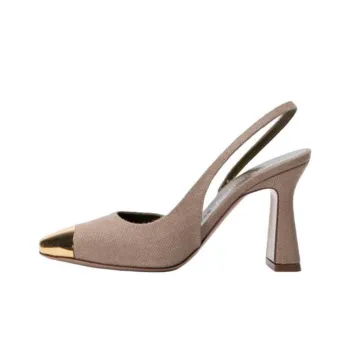 Maria Luca Elieonora Spool Heel High Heels 9cm Women's Taupe