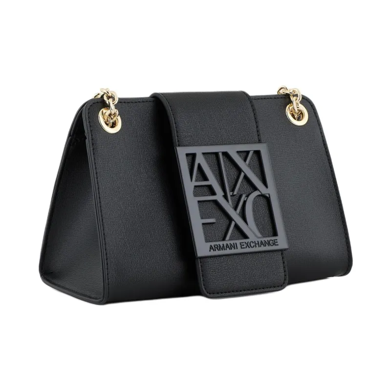ARMANI EXCHANGEAE Polyurethane Shoulder Bag, Crossbody Bag Mini Women's Black-1