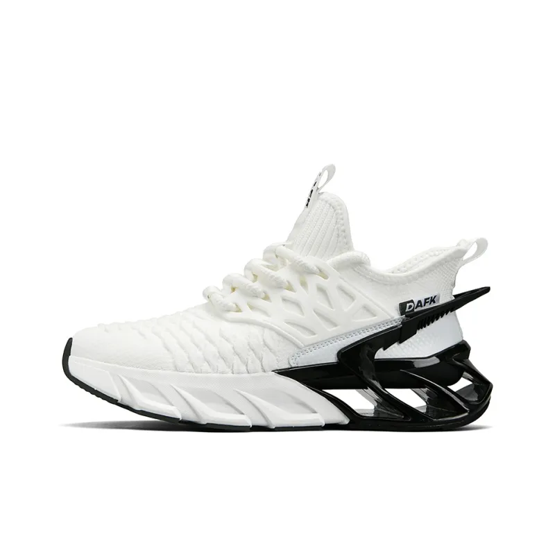 DAFK Slip Resistant Support Height Increasing High Top Running Shoes Men's-5