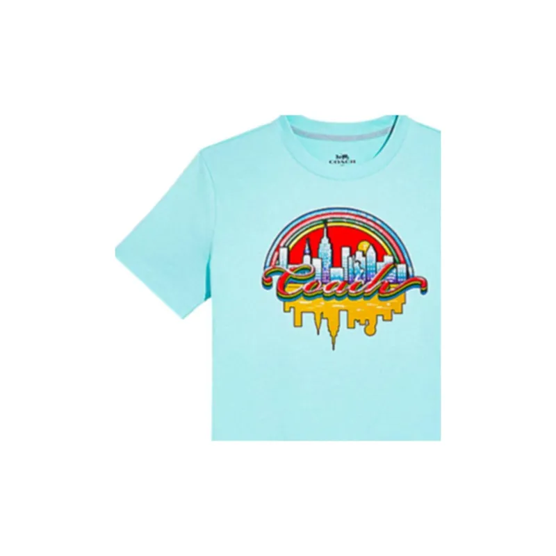 COACH SS21 T Shirt Men's Light Green-4