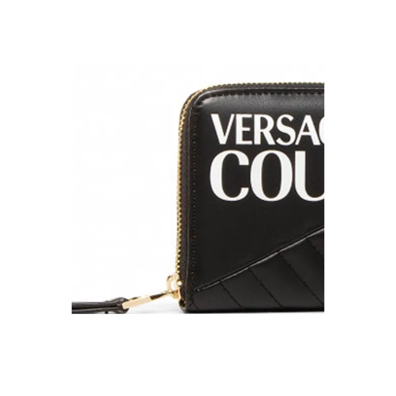 VERSACE JEANS COUTURE Leather Wallet Women's Black-3