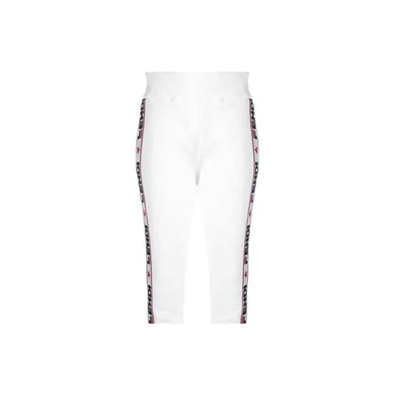 FENDI X Fila Embroidered Jersey Track Pants 'White'-4