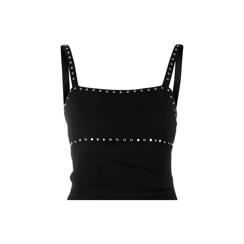 PINKO Slip Dresses Women's Black-4