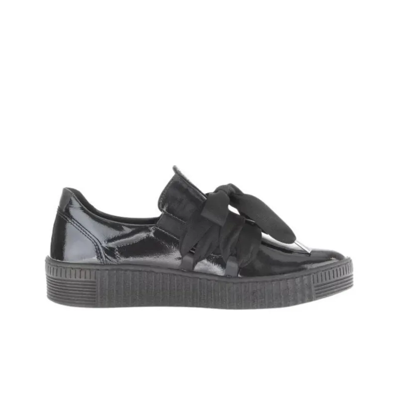 Gabor Fashion Low Top Skateboard Shoes Women's Black-1