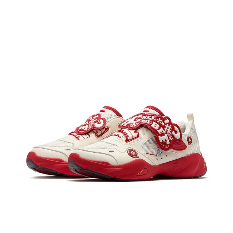 FILA FUSION EVA SLIM Waterdrop Shoes Cherry Color Scheme Cushioning Low Top Casual Shoes Women's White Red-2