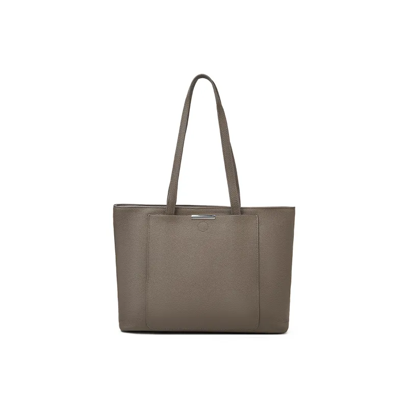 Old Man's Head Synthetic Leather Tote Bag Shoulder Bag Regular Women's Black/elephant Grey/brown-1