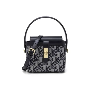 CLEVER& KETCH PU Box Bag Handbags Women's Black/Brown