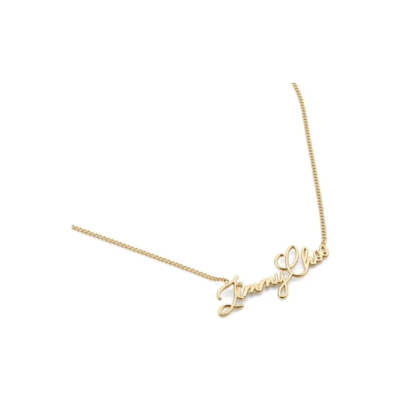 Jimmy Choo Logo Script Necklace-3