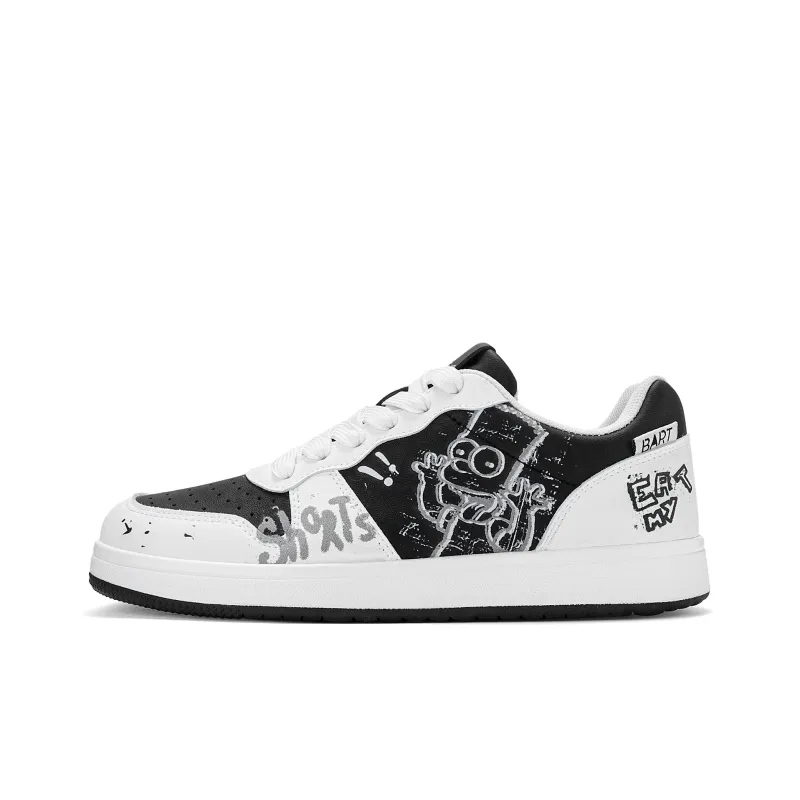 The Simpsons Coverage Height Increasing Abrasion Resistant Low Top Skateboard Shoes Unisex-8