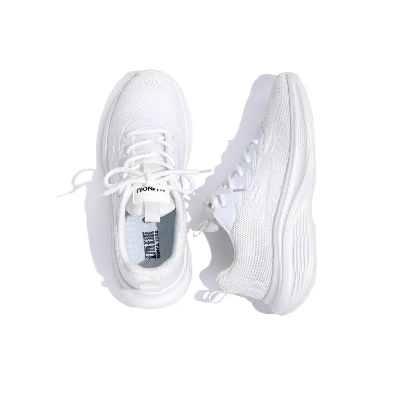 HUANQIU Breathable Lightweight Height Increasing Low Top Casual Long Distance Running Sprint Running Shoes Women's-6