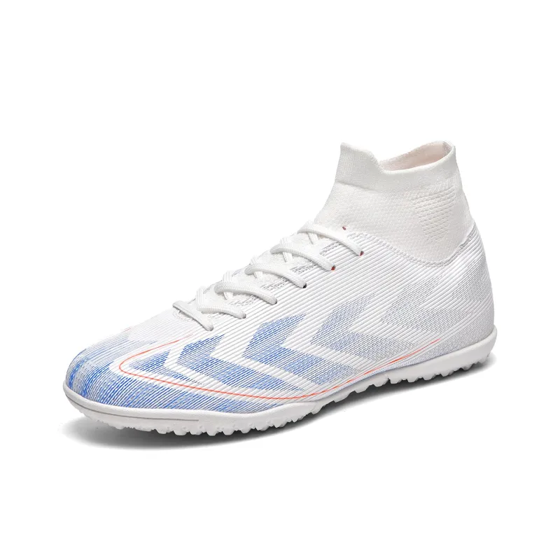 QIUTEXIONG FG Rubber Long Studs TF Rubber Broken Studs Cushioning Support Impact Resistant Soccer Shoes Unisex-7
