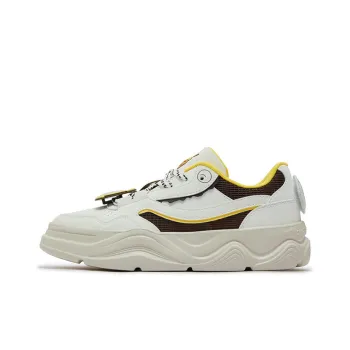 361° Anti Slip Wear Resistant Low Top Skateboard Shoes Women's White Brown