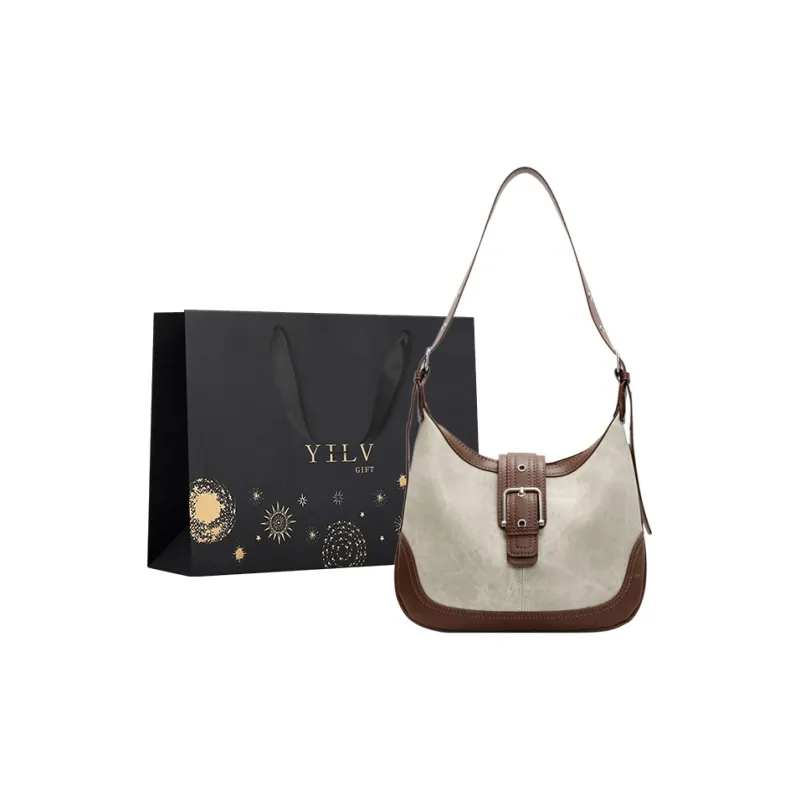 Yi Brigade PU Handbag Shoulder Bag Regular Women's Dark Tea/Ecru/Denim Blue/Coffee-4