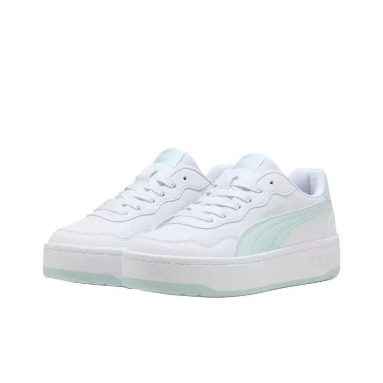 PUMA Court Lally Skye Anti Slip Wear Resistant Low Top Skateboard Shoes Women's White-2